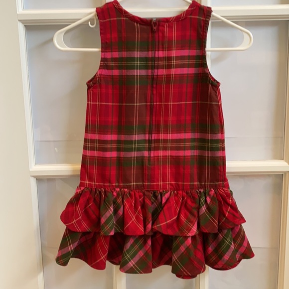 Gymboree size 5 plaid dress with ruffled bottom. - Picture 4 of 7